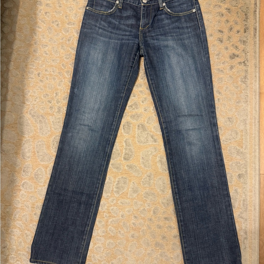 Paper Denim & Cloth Dark Blue Straight Leg Jeans